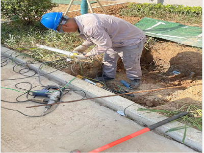 馬鞍山九華東路二期電力工井，保護(hù)管工程